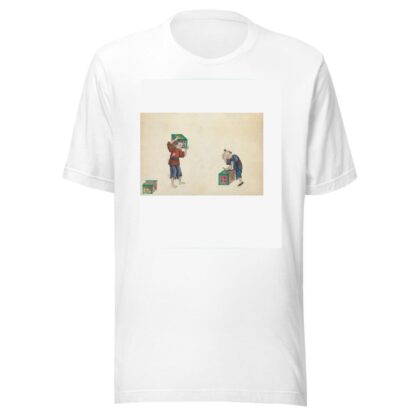 Picking up tea boxes & carrying them away by Anonymous T-Shirt
