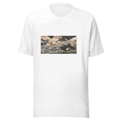 Pictures of the Russo-Japanese Conflict; Number Four; Second Attack on Port Arthur at 3;00 a.m. on February 13 during a Snowstorm by Watanabe Nobukazu T-Shirt