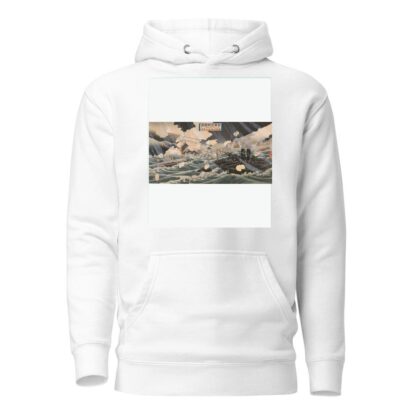Pictures of the Russo-Japanese Conflict; Number Four; Second Attack on Port Arthur at 3;00 a.m. on February 13 during a Snowstorm by Watanabe Nobukazu Hoodie