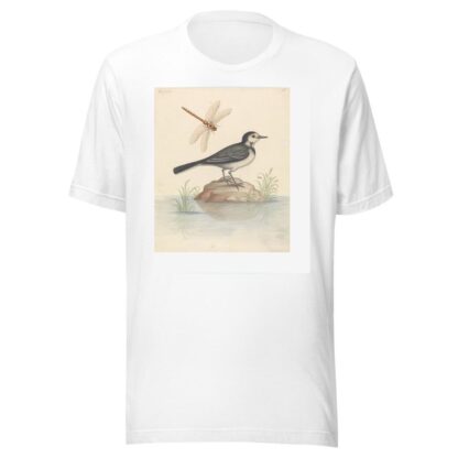 Pied Wagtail and Dragonfly by George Edwards T-Shirt