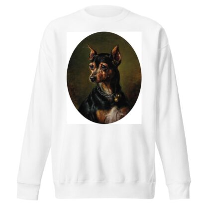 Pinscher in Collar with Bells by Carl Reichert Sweatshirt
