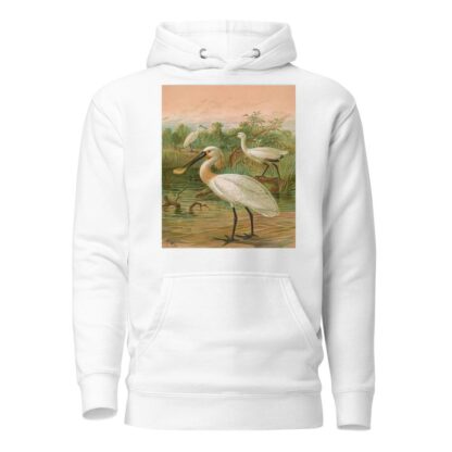 Platalea leucorodia by Johann Friedrich Naumann Hoodie