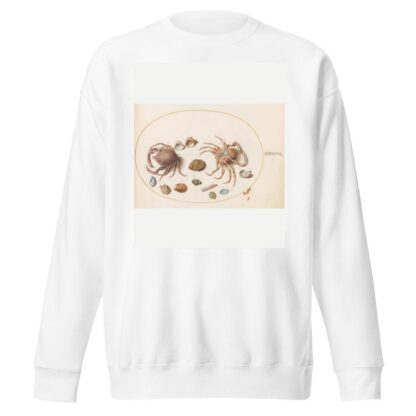Plate 46; Two Crabs with Seashells by Joris Hoefnagel Sweatshirt
