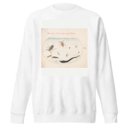Plate 56; Water Scorpion, Water Measurer, Pond Skater, Red Water Mite, Leech, and Other Water Insects by Joris Hoefnagel Sweatshirt