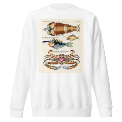 Poissons, ecrevisses et crabes, de diverses couleurs et figures extraordinaires.. Pl.090 by Louis Renard Sweatshirt
