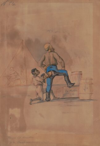 Polishing the General’s britches, Major Ed Mueller, Murfreesboro, Tennessee by Adolph Metzner