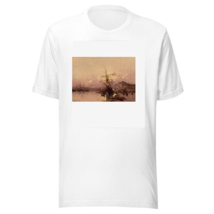 Port Breton au crépuscule by Eugène Galien-Laloue T-Shirt