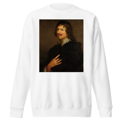 Portrait of Adriaen Hanneman by Follower of Anthony van Dyck Sweatshirt