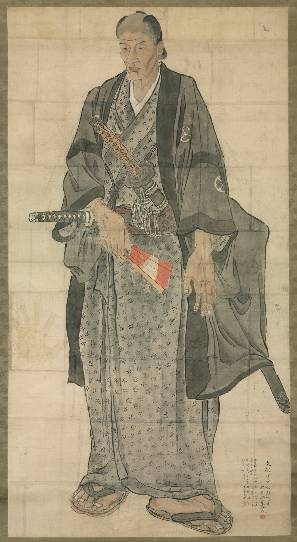 Portrait of Ōzora Buzaemon by Watanabe Kazan