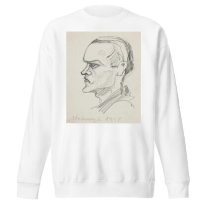 Portret kolegi Stolarczyka, studenta ASP w Krakowie. by Marian Kopf Sweatshirt