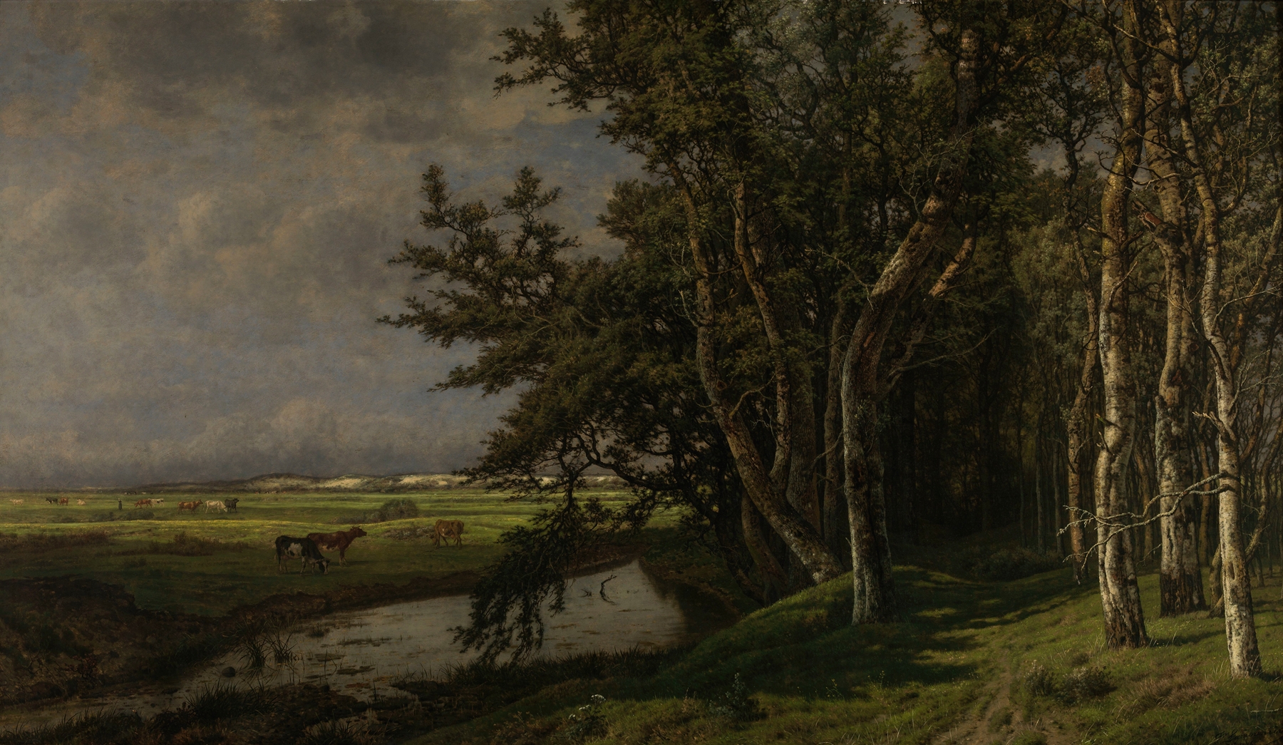 Prinsenvijver on the Isle of Walcheren by Jean Pierre François Lamorinière