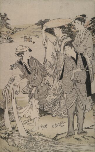 Province of Musashi; Six Tama Rivers by Kubo Shunman