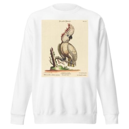 Psittacus albus cristatus maximus by Johann Sebastian Leitner Sweatshirt