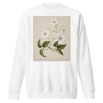 Puawananga – Clematis indivisa by Sarah Featon Sweatshirt