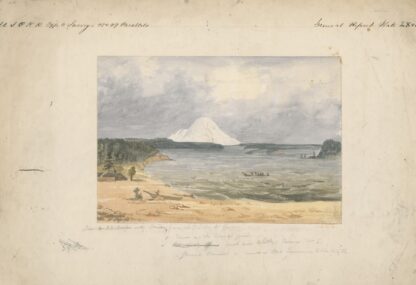 Puget Sound and Mt. Rainier from Whitby’s Island by John Mix Stanley