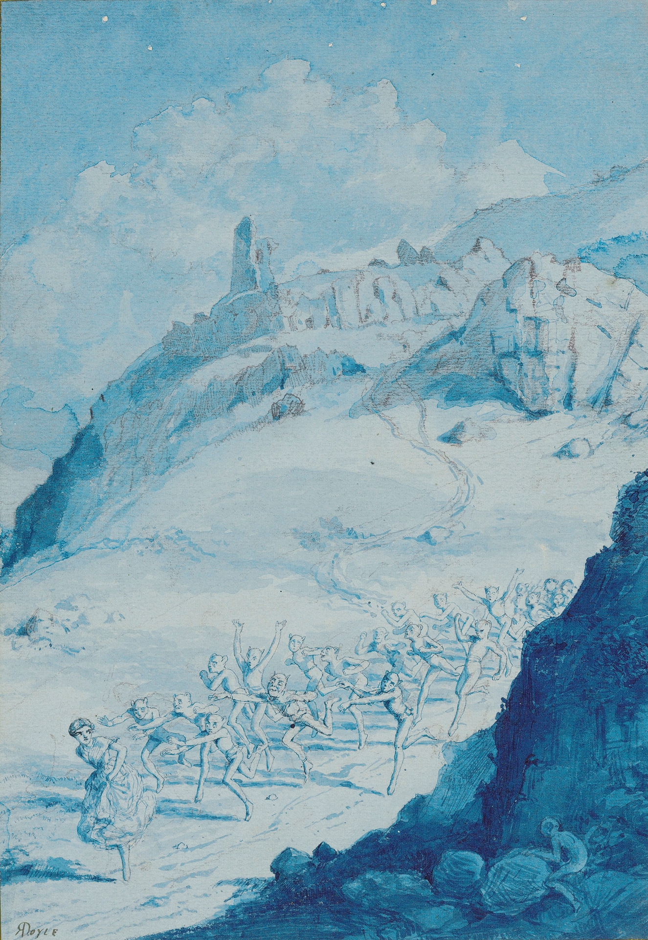 Pursued by elves by Richard Doyle