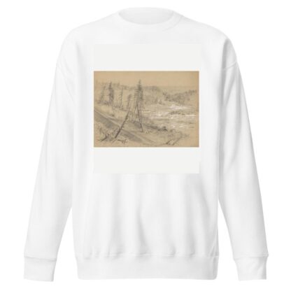 Railroad on the Dalles of the St. Louis by Alfred Rudolph Waud Sweatshirt
