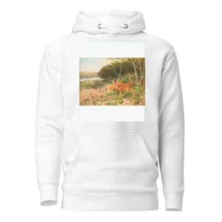 Red deer on a forest clearing by Christian Kröner Hoodie