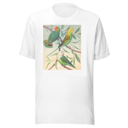 Red-Headed Love-Bird, Grass Parakeet, Madagascar Love-Bird by W. A . Blakston T-Shirt