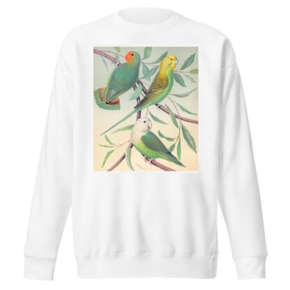 Red-Headed Love-Bird, Grass Parakeet, Madagascar Love-Bird by W. A . Blakston Sweatshirt