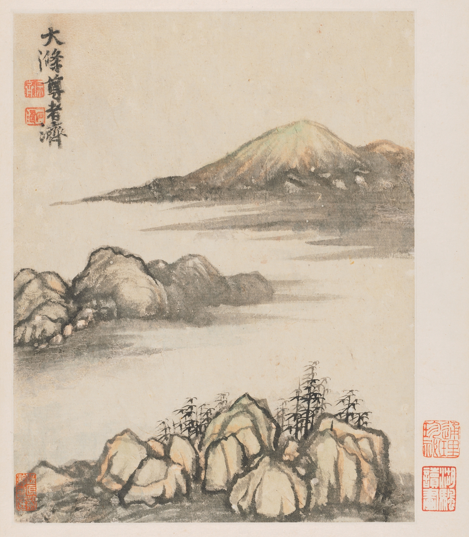 Reminiscences of Qinhuai River pl2 by Shitao