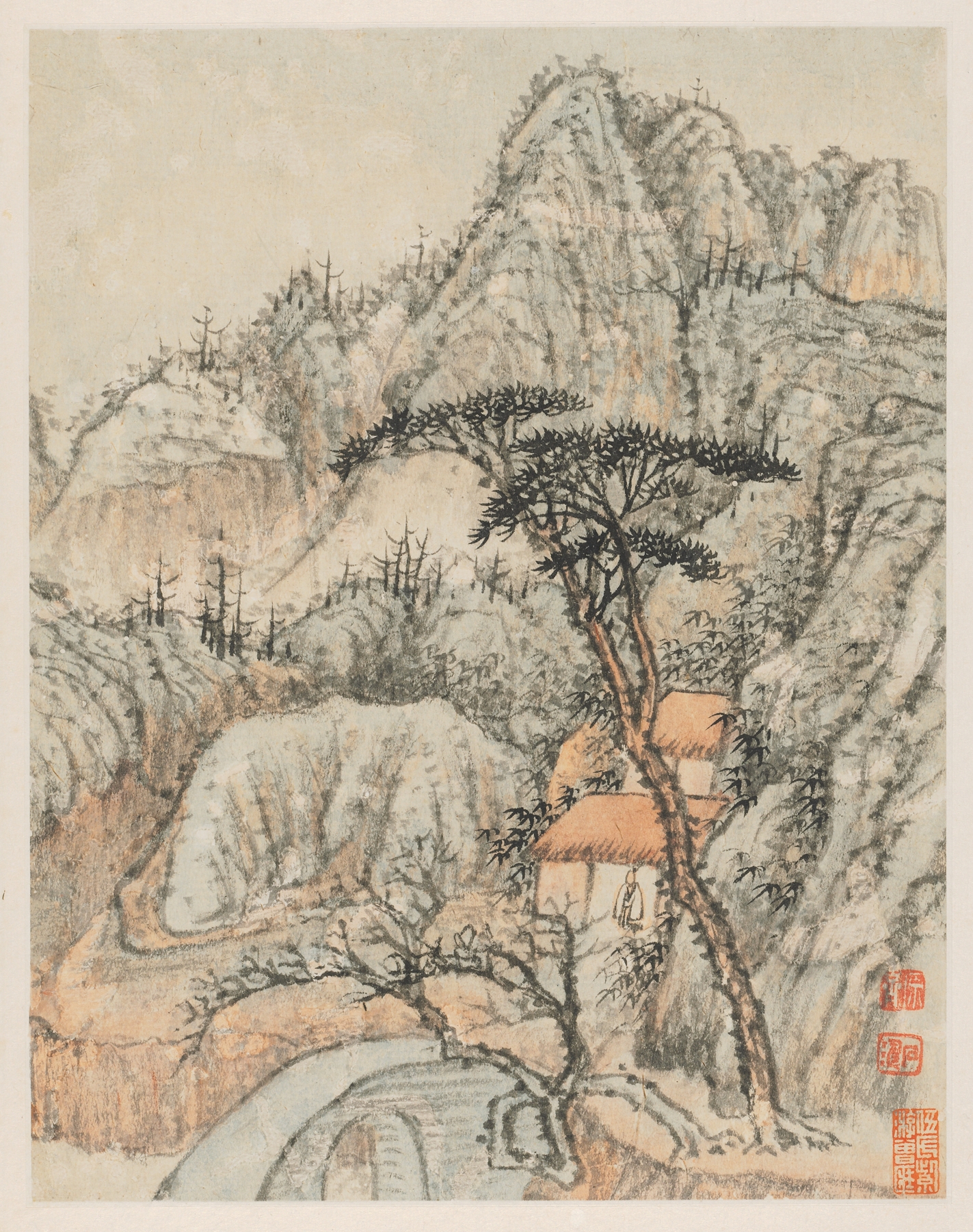 Reminiscences of Qinhuai River pl3 by Shitao