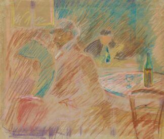 Restaurantscene by Edvard Munch