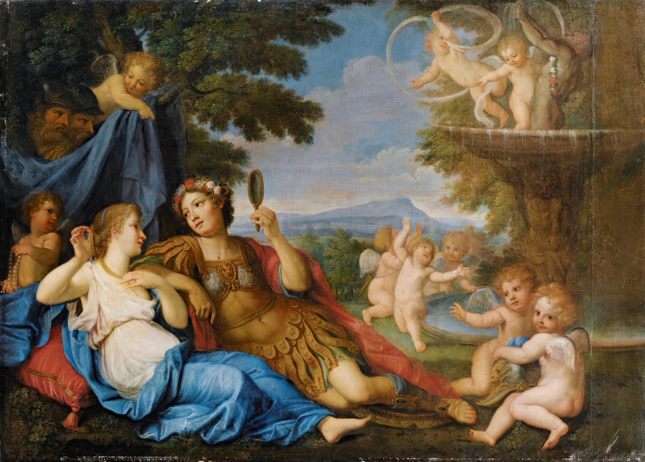 Rinaldo And Armida by Circle of Francesco Albani