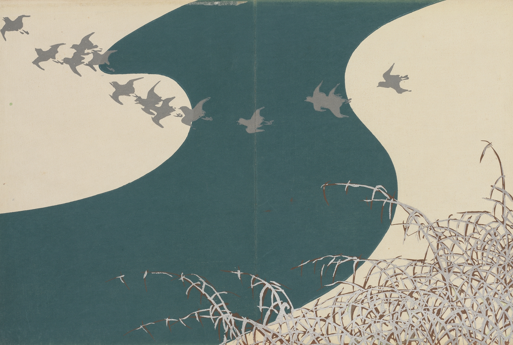 River in Winter by Kamisaka Sekka