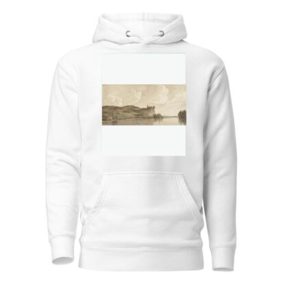 Rivierlandschap met Chokier aan de Maas by Hendrik Abraham Klinkhamer Hoodie