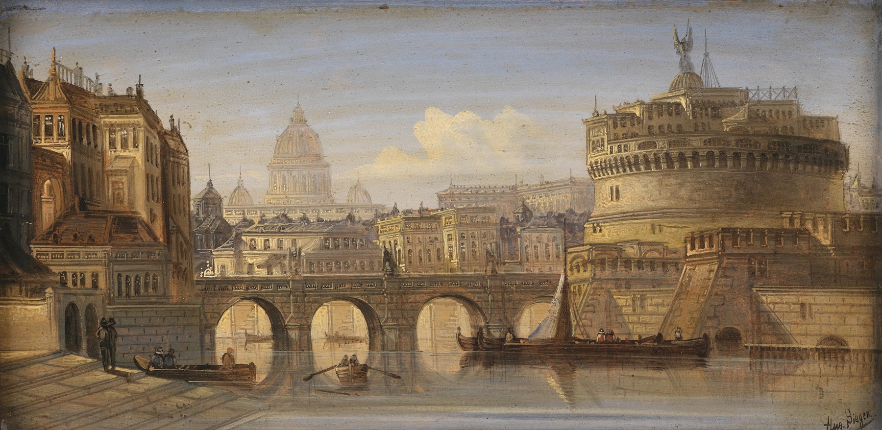 Rom Engelsburg by August Von Siegen