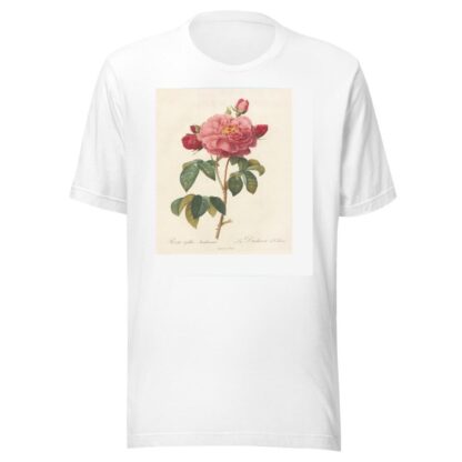 Rosa Gallica Aurelianensis by Pierre Joseph Redouté T-Shirt