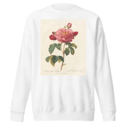 Rosa Gallica Aurelianensis by Pierre Joseph Redouté Sweatshirt