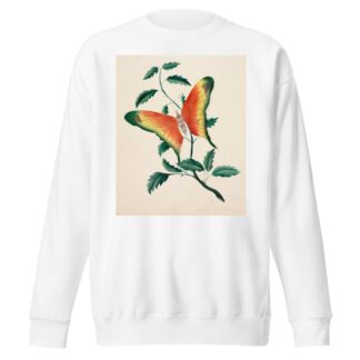 Rose Bush and Butterfly by Mary Altha Nims Sweatshirt