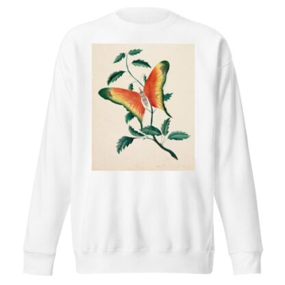 Rose Bush and Butterfly by Mary Altha Nims Sweatshirt
