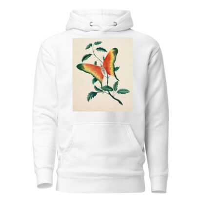 Rose Bush and Butterfly by Mary Altha Nims Hoodie