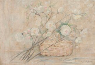 Rose with a basket by Tadeusz Makowski
