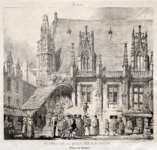 Rouen; Entrée de la Salle des Pas Perdus, Palais du Justice by Richard Parkes Bonington