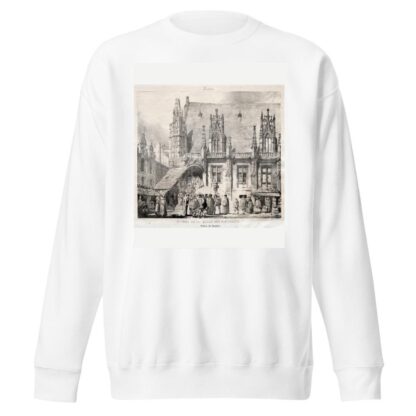 Rouen; Entrée de la Salle des Pas Perdus, Palais du Justice by Richard Parkes Bonington Sweatshirt