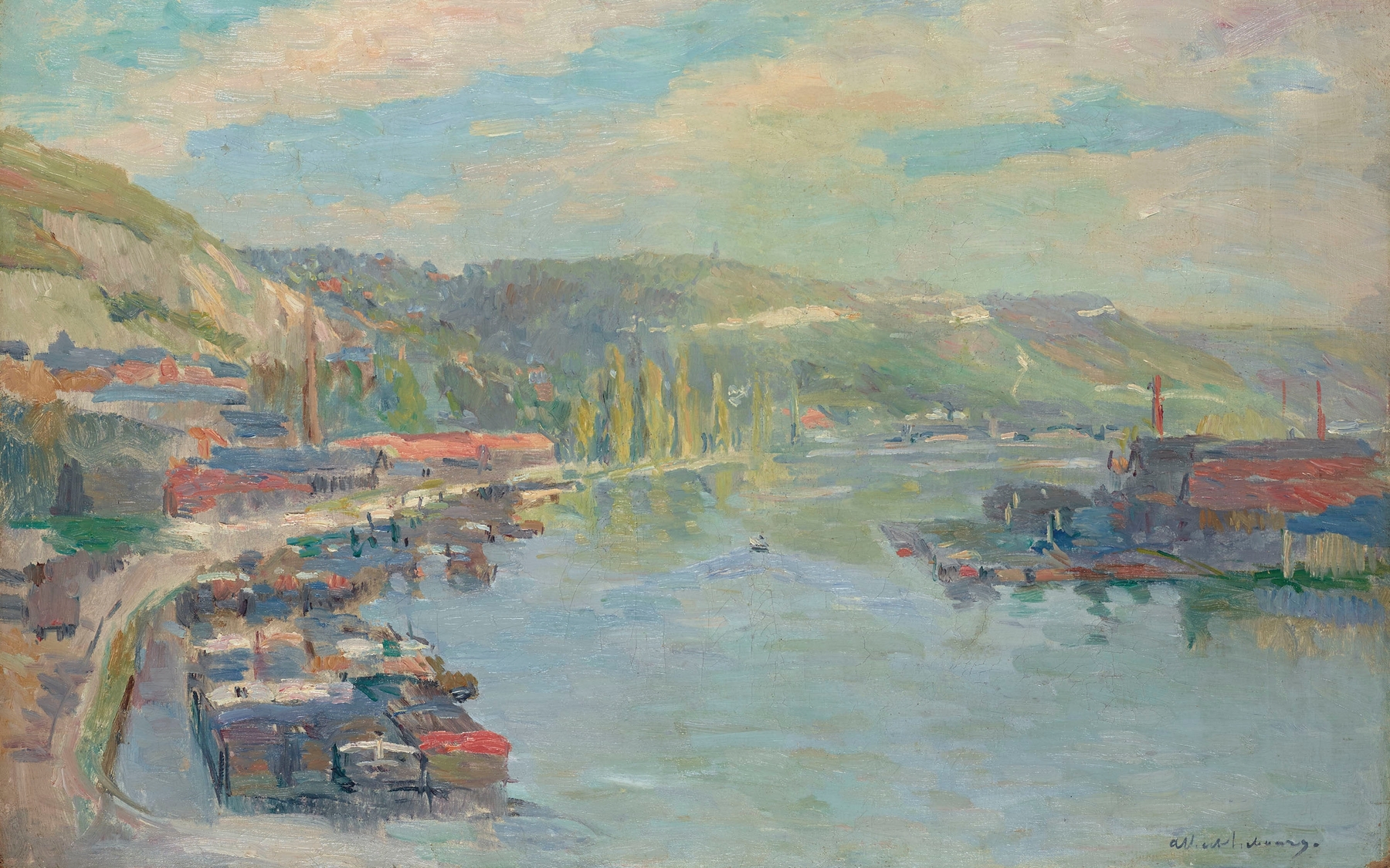 Rouen, la Seine et le Pré aux loups by Albert Lebourg
