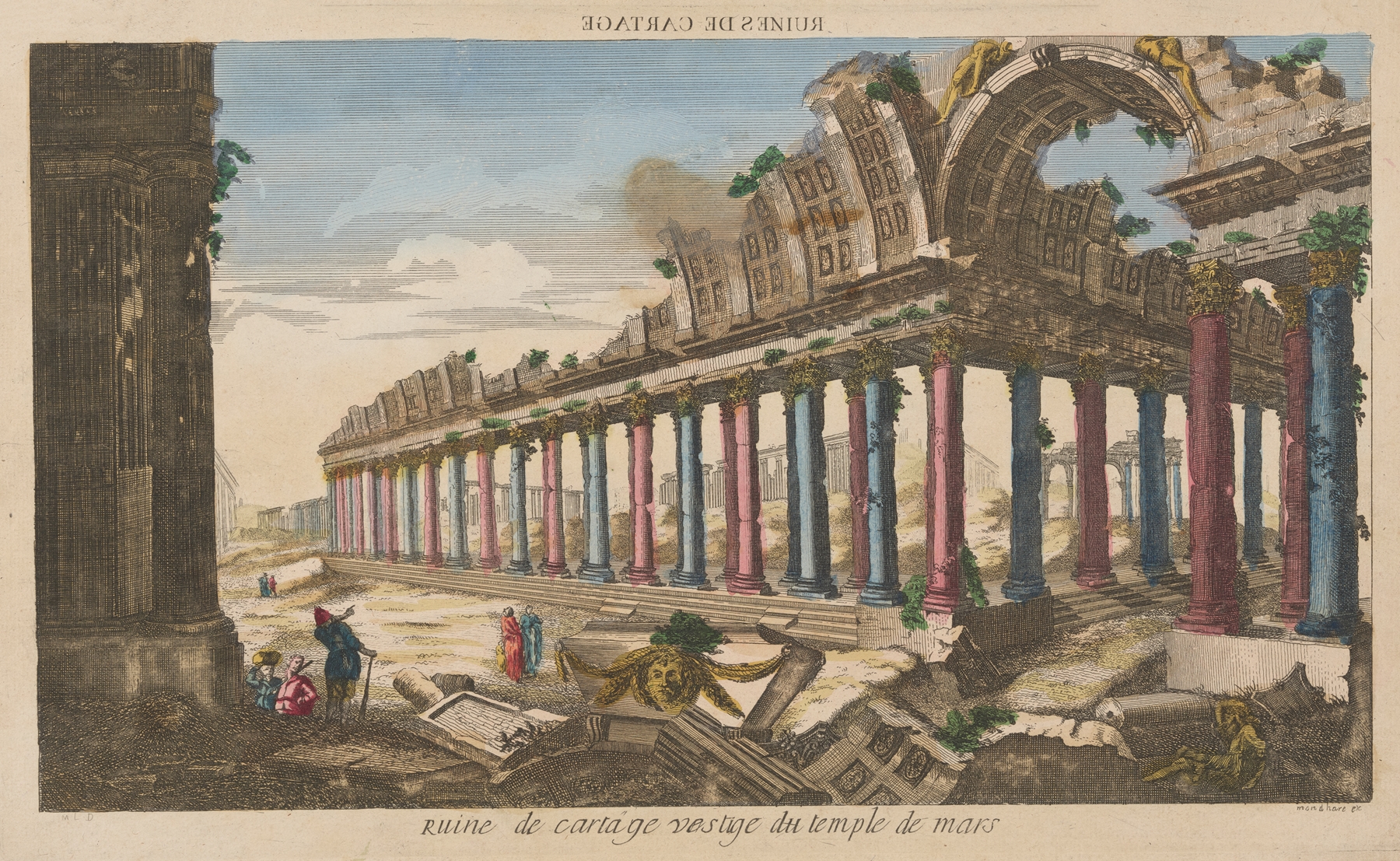 Ruin of Carthage, remnants of the temple of Mars by Anonymous