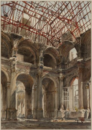 Ruines de l’Hôtel de Ville en 1871 by Richard Phené Spiers