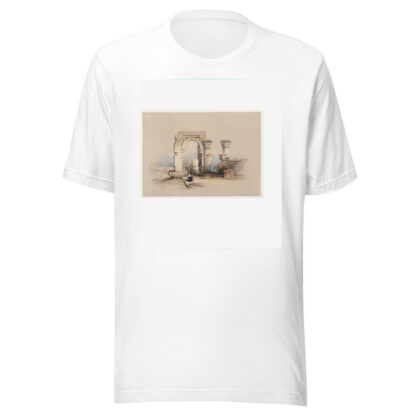 Ruins. Temple on the Island of Biggeh [Bîga, Bîjah], Nubia. by David Roberts T-Shirt