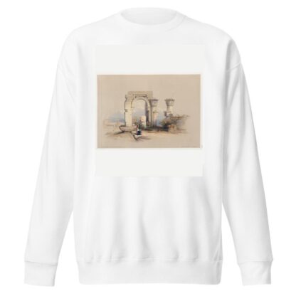 Ruins. Temple on the Island of Biggeh [Bîga, Bîjah], Nubia. by David Roberts Sweatshirt