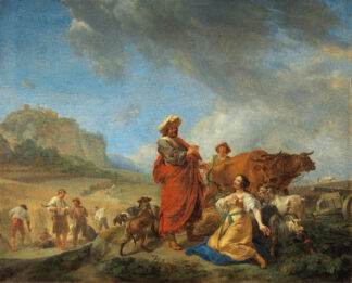 Ruth and Boas by Nicolaes Pietersz. Berchem