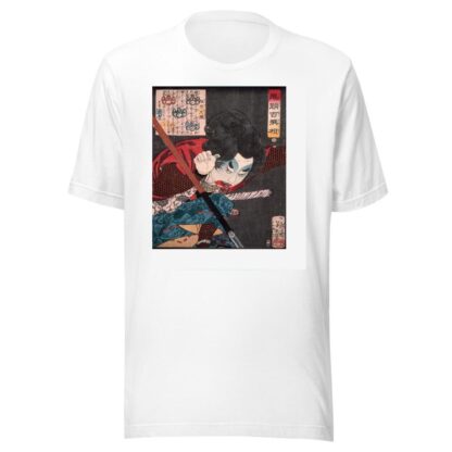 Sakai Kyūzō Hurling a Spear by Tsukioka Yoshitoshi T-Shirt