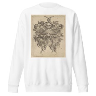 Satyr Mask with Hooked Horns and an Ivy Wreath by François Chauveau Sweatshirt