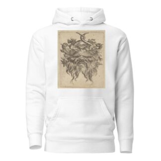 Satyr Mask with Hooked Horns and an Ivy Wreath by François Chauveau Hoodie