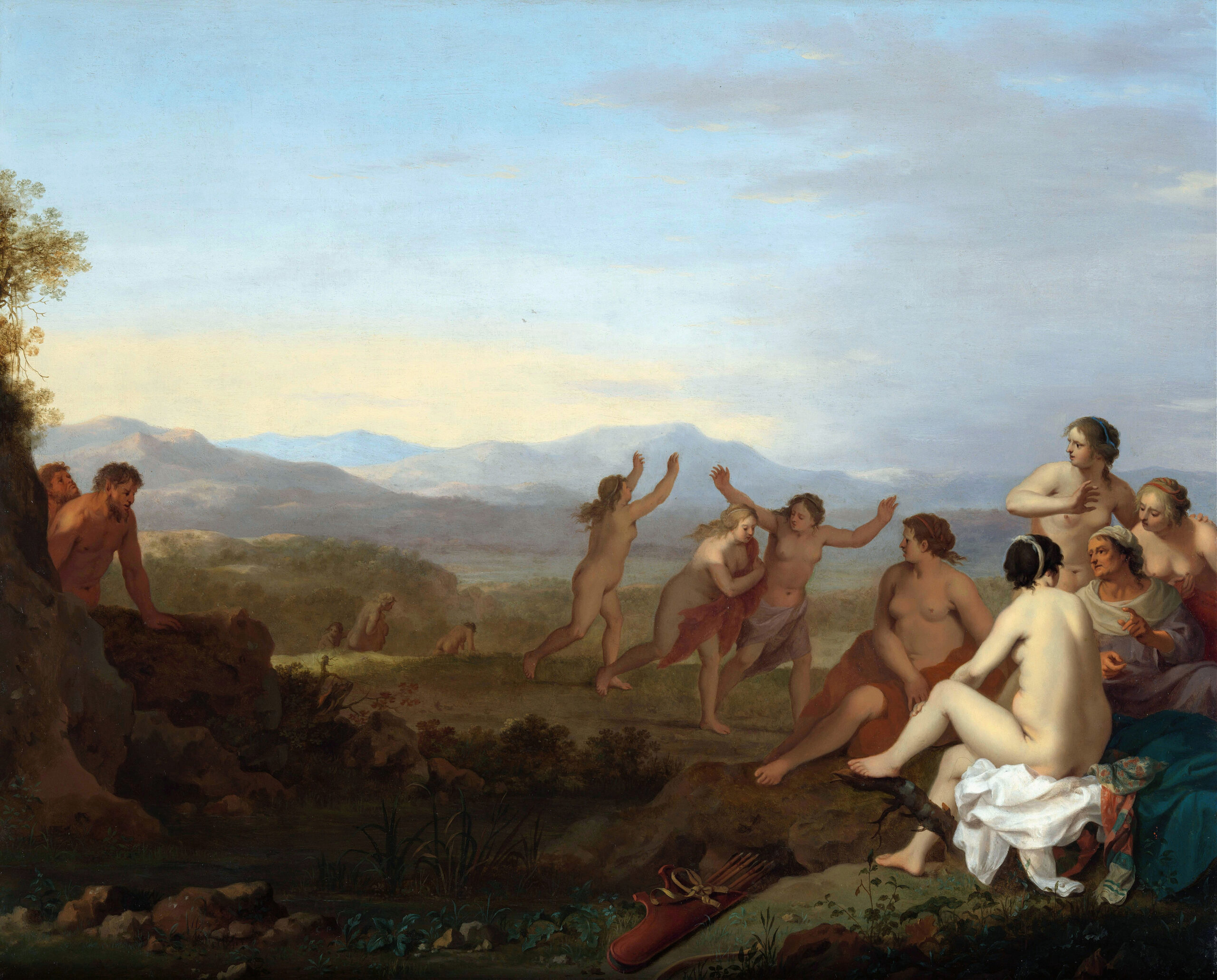 Satyrs Spying on Nymphs by Cornelis Van Poelenburch