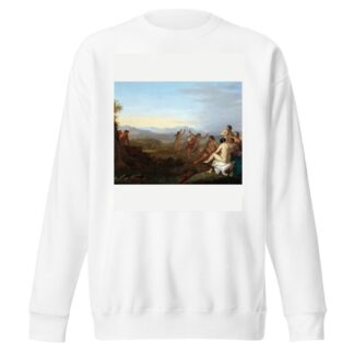 Satyrs Spying on Nymphs by Cornelis Van Poelenburch Sweatshirt